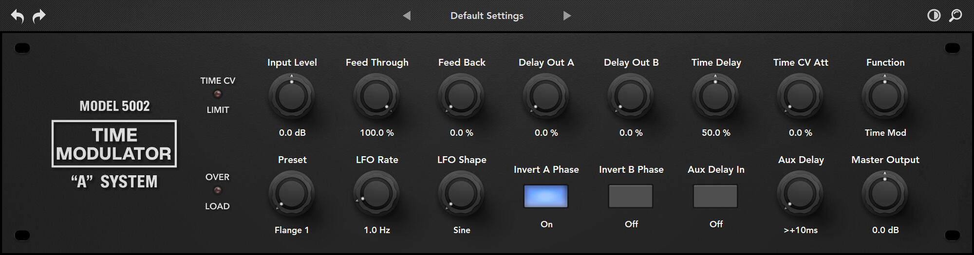 Time Modulator Interface Detail