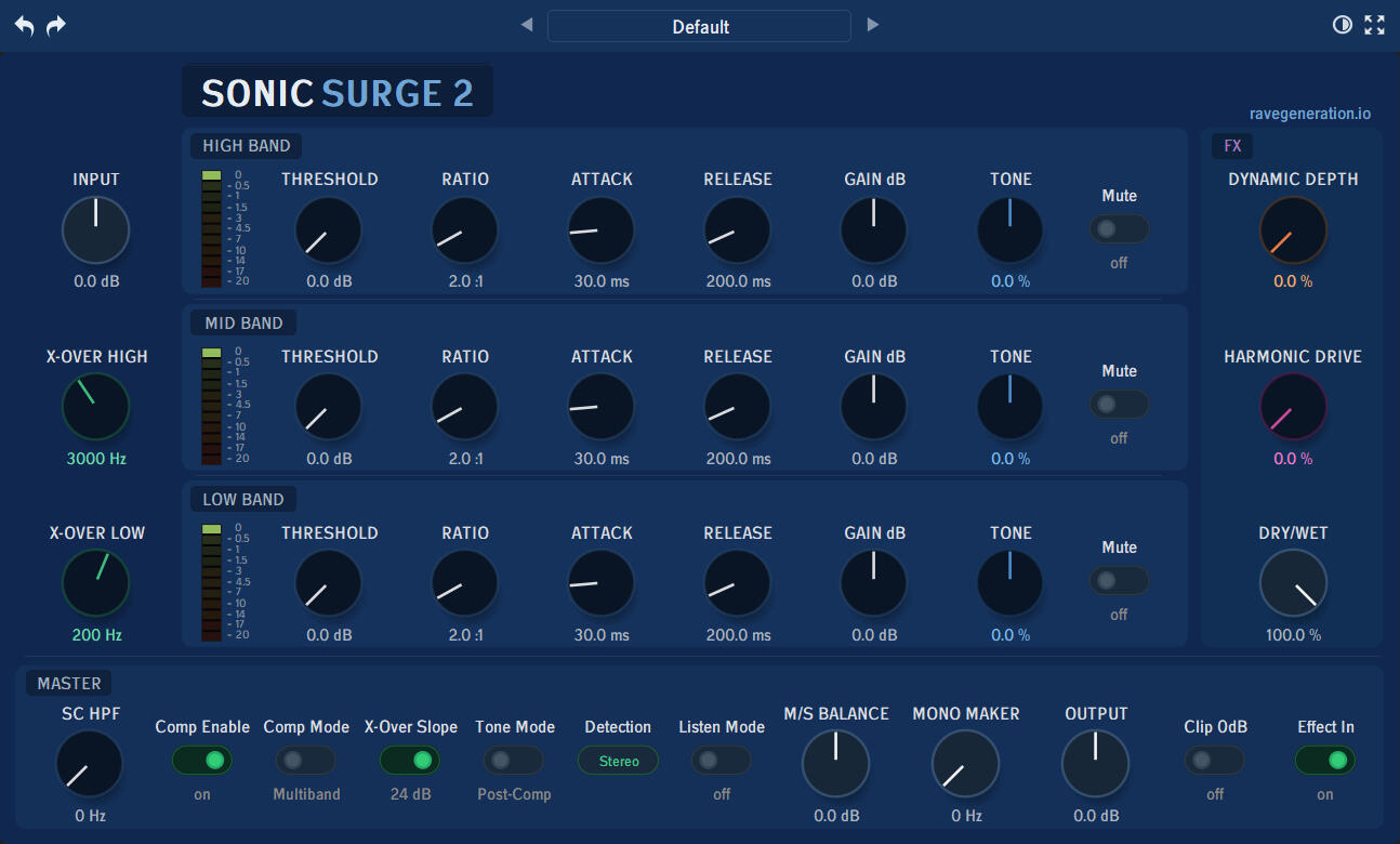 Sonic Surge 2 Interface Detail