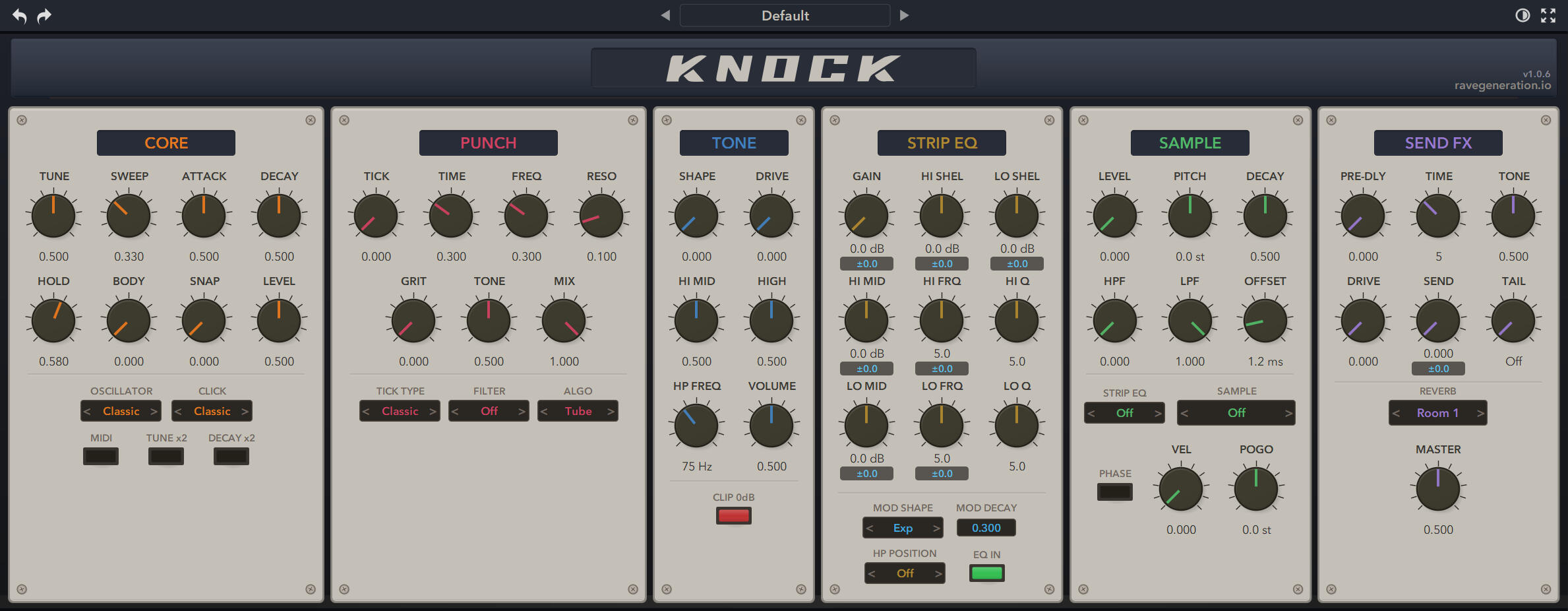 Knock Interface Detail